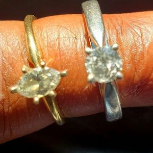 2 Ladies.46 Carat Marquise and Round Cuts